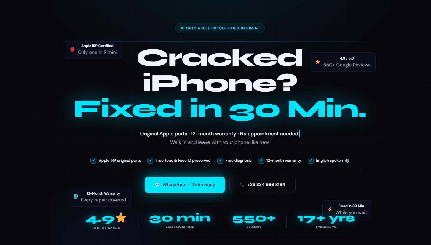 Ремонт iPhone Римини — Apple IRP сертифицированный сервис
